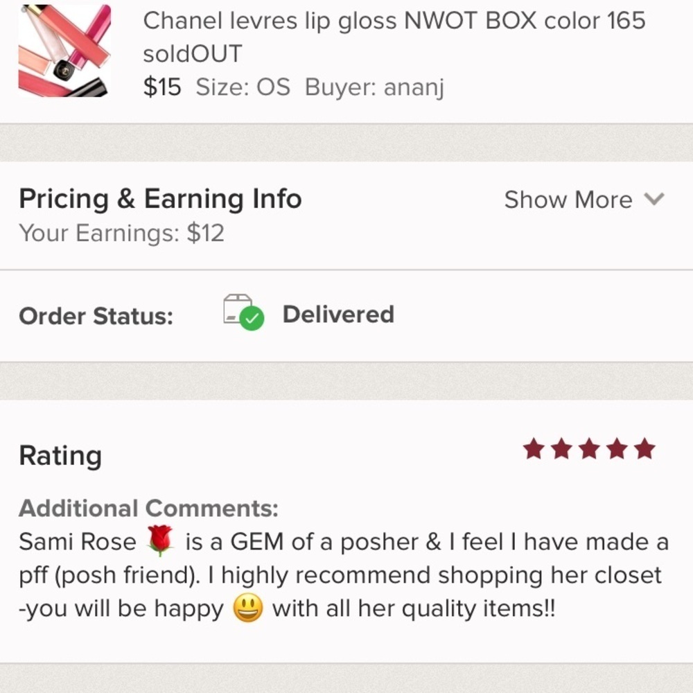 Check out My 5 star ⭐️ ratings